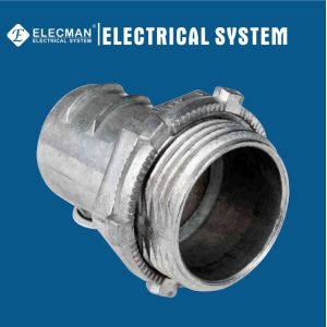 Cheap 2&quot; Zinc Straight Squeeze Connector Screw In Flexible Conduit To Box Type for sale