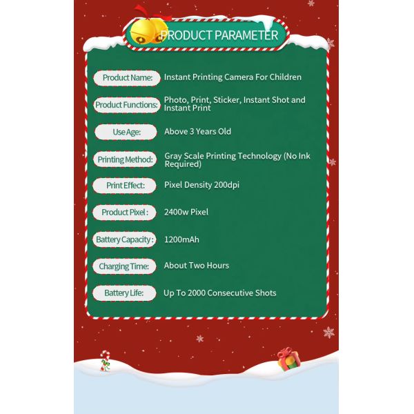 High Definition Photography Childrens Printable Camera Waterproof Digital ODM