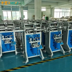 Cylinder Cups Bottles Screen Printing Machine For Plastic Glass Metal Material