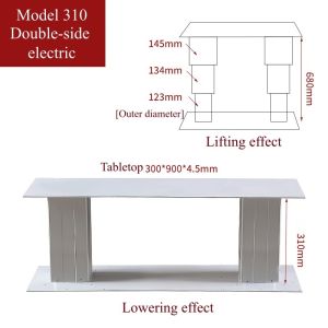 Cheap 2PCS Synchronized Electric Lift Columns, Table Legs,Synchronous Lifting System, Precision Control, Height - adjustable Electric lifting table, for sale