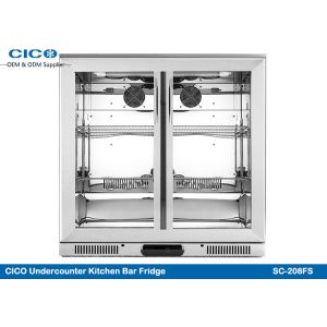 Electric Two Door Under Bench Fridge