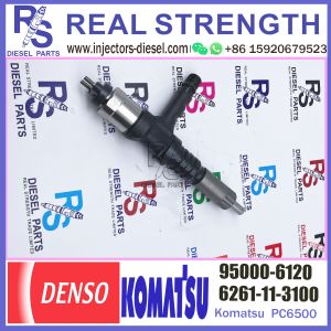6D140 injector assy 095000-6120 for Komats 6D140 diesel engine injector with OE