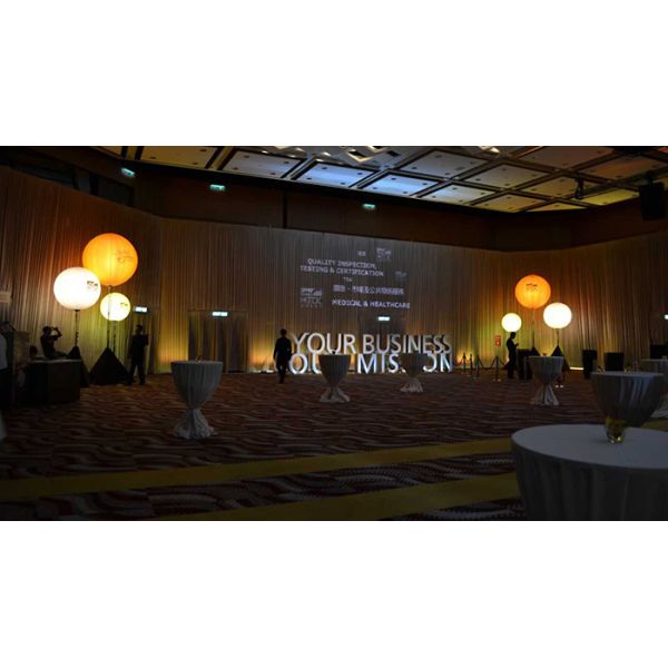 400/600W Event Balloon Light Logo Printing Corporate Social Exhibit 1.5m/2m Diameter