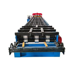 Plate Bending Chain Floor Deck Roll Forming Machine For Sheet Metal Profile