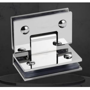 Copper Custom Frameless Shower Flipper Panel Hinges Two Way Glass To Glass