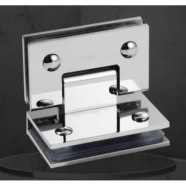 Quality Copper Custom Frameless Shower Flipper Panel Hinges Two Way Glass To Glass Shower Hinge wholesale