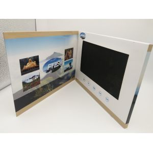 Switch Buttons Promotional Video Brochure Card With Sound Speakers