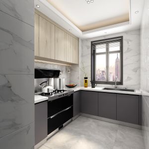 Quartz Stone Countertop Modular Kitchen Cabinets Professional Custom and Highly