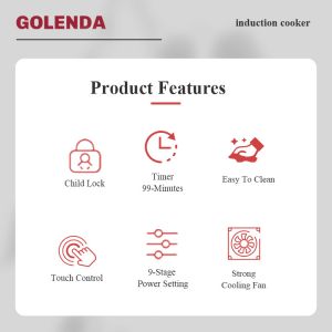 Full Sliding Touch Operation Induction Hotplates With Child Lock