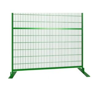 6'H Commercial CA Style Temporary Fencing PVC Coating With Security Clamps And