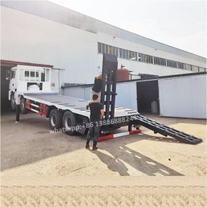 Shacman Export Model Front Lift 30 Tons Flatbed Truck Self-unload Truck Flatbed
