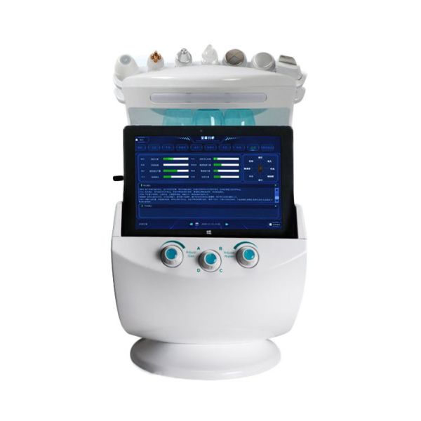 Quality 25KHZ 7 Handles Smart Ice Blue Hydrafacial Machine Skin Analyzer CE wholesale