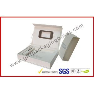 White Magetic Electronics Packaging / Custom Advertising Video Box