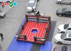 China Commercial Pattern Inflatable Arena Mechanical Bull Mattress Inflatable Game Rodeo Bull on sale