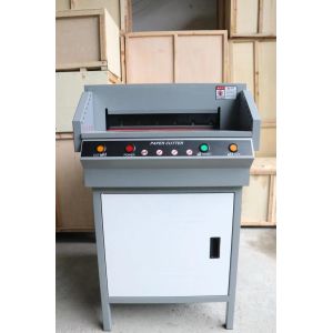 Auto Paper Pressing 450V Electric Paper Cutter A3 Trimmer with 40mm Cutting
