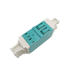 LC Quad Double Deck 4 Port fiber adapter, Singlemode SM/OM3/OM4 Durable,for high