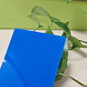 Cheap Opaque Blue Polycarbonate Solid Sheet 1mm-10mm High Impact Resistance for sale