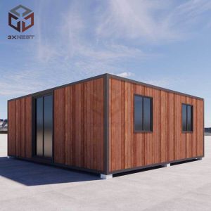 Foldable Modular Collapsible Container Homes Fireproof Mobile Living Space