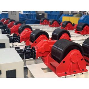 Rubber Tyre Conventional Welding Rotator Fixed Turning Roller Bed 60t Tank