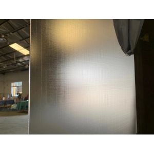 Frosted Acid Etched Tempered Glass Decreration Cross Wire Drawing