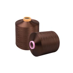 Dope Dyed DTY 100% Polyester Yarn High Uniformity For Carpet and Lable