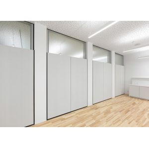 Class A Safety Fire-resistant Glass Solid Partition Wall Steel Panel Durable For