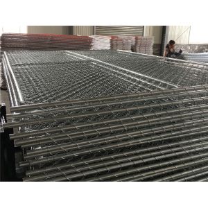 chain link temporary construction fence panels 6FT X 10F Mesh 2 3/8 " x 2 3/8" (