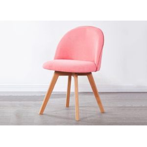 China Ergonomic Beech Wood Dining Chair With Suede Cushion And Backrest on sale