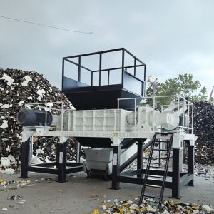 Cheap Heavy-Duty 1200 Model Dual-Shaft Shredder for Metal ScrapTires Industrial Waste Recycling for sale