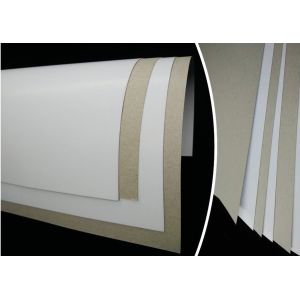 6% - 8% Moisture Smooth Duplex Paper Board White Coated Grey Back Offset