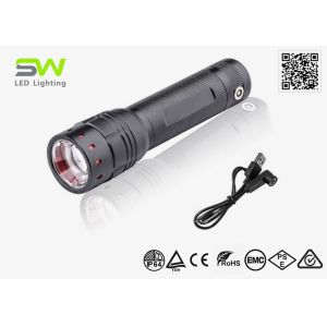 Adjustable Focus USB Rechargeable Pocket Flashlight 18650 Lithium Battery