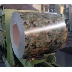 PVC Film Regular Modify Polyester Prepainted Steel Coils Customized Patterns