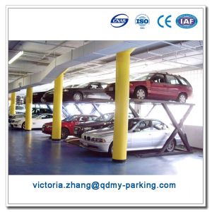 China 2 Level Double Car Parking Lift Hydraulic Double Scissor Car Lift on sale