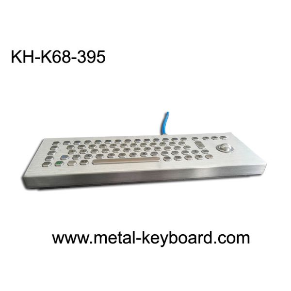 Quality Standalone Stainless Steel Ruggedized Keyboard , Industrial Desktop Keyboard with Trackball wholesale