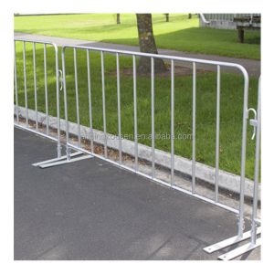 Hot Dip Galvanized Steel Decorative Crowd Control Barriers for Modular Construction