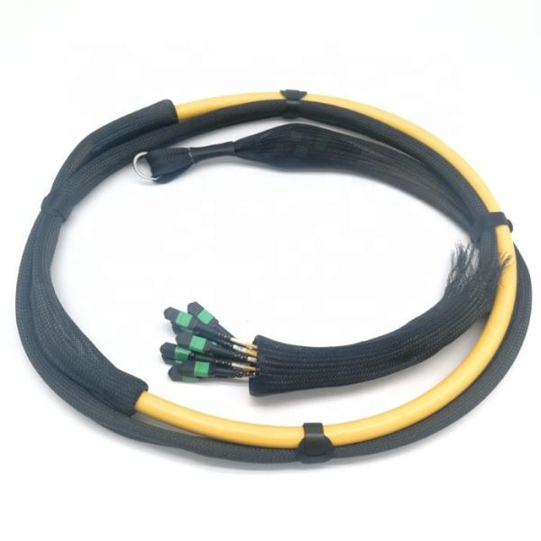 Quality 8-144 Core MPO MTP Patch Cord Trunk Cable Single Mode OS2 MTP/MPO Breakout With Pulling Eye wholesale