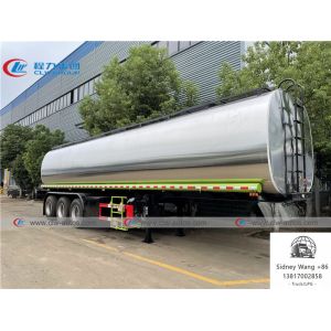 CCC 3 Axle 50000L Stainless Steel Tanker Semi Trailer For Asphalt Delivery