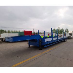 Medium-Duty Steel Lowbed Trailer Featuring Wabco Relay Valve for Versatile