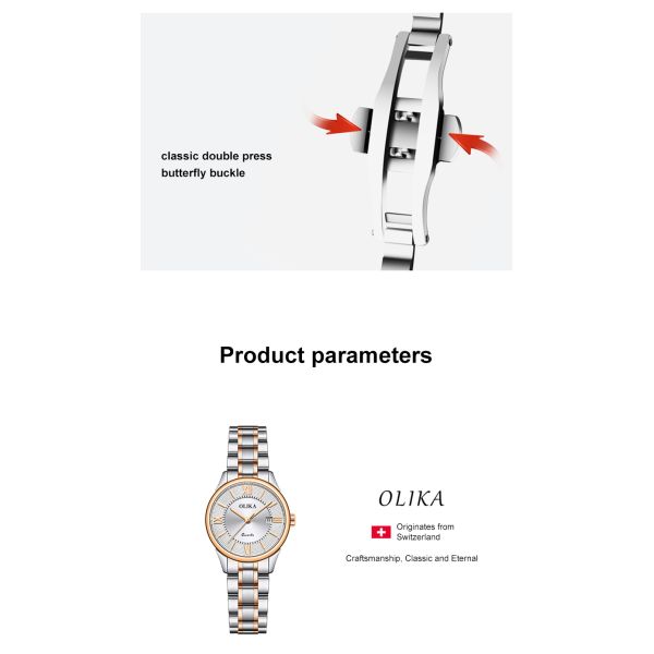 Luxury Automatic Watches , Stainless Steel Case Quartz Wrist Watch