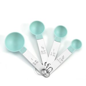 8pcs Kitchen Baking Tools Measuring Spoons Cups Set With Stainless Steel Handle