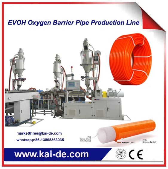 3 layer PERT/EVOH Oxygen Barrier Composite Pipe Production Machine China