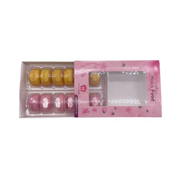 Quality Beautiful 12 pcs Paper Macaron Packaging Box with Transparent Window & 12 Plastic Inner Tray wholesale