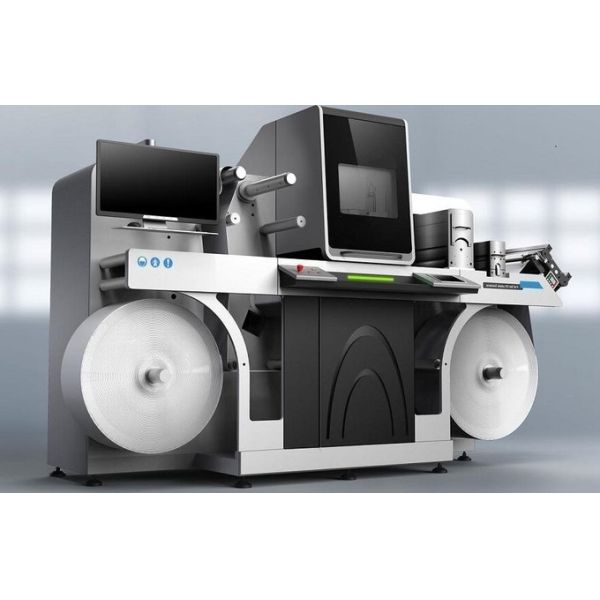 Quality Digital Label Printing Roll To Roll Machine 3D Embossing and Spot Varnishing wholesale