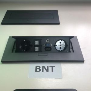 Cheap Hot sale grey color flush mount table pop up power outlet with european power plug for sale