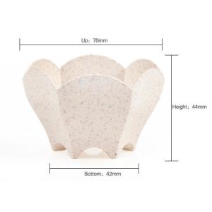 Wheat straw Compostable Trade Assurance Disposable Cups PLA Cup 100% Biodegradab