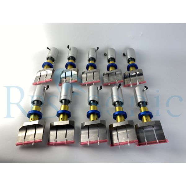 Quality Titanium Horn Ultrasonic Rubber Cutter With 82.5mm Blade RS485 PLC Controlled wholesale