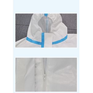 Anti Epidemic Sterilization Disposable Protective Suit , Waterproof Isolation