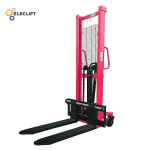 Polyurethane Wheel Type Hydraulic Lift Motor Manual Electric Stacker for Easy
