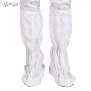 Antistatic ESD long booties PVC soft soled long sleeve boots for cleanroom