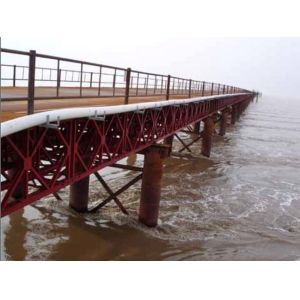 Prefabricated Delta Bailey Bridge / Steel Truss Bridge With Steel Structure
